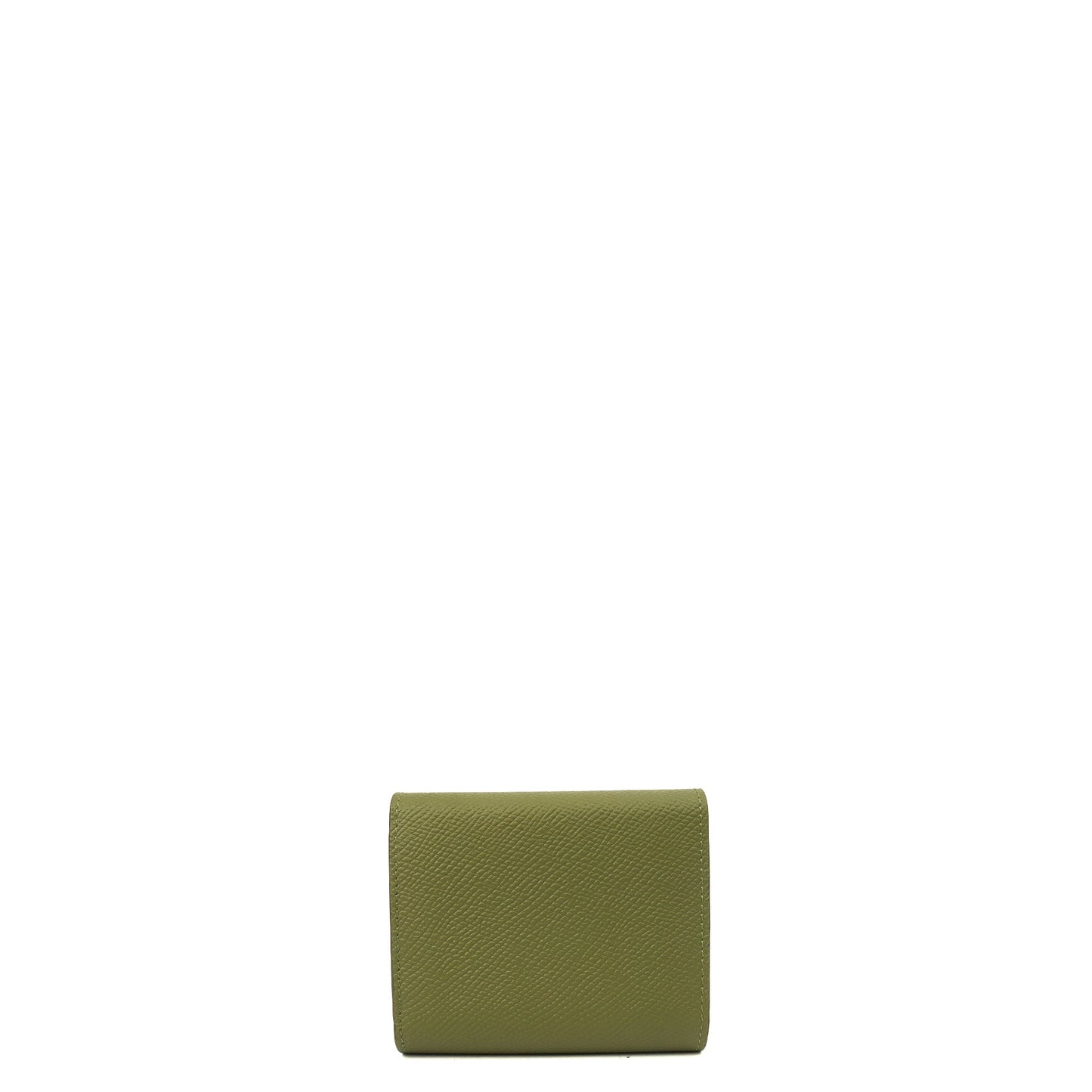 Celine Wallet Wallet in Khaki, Leather — Back View