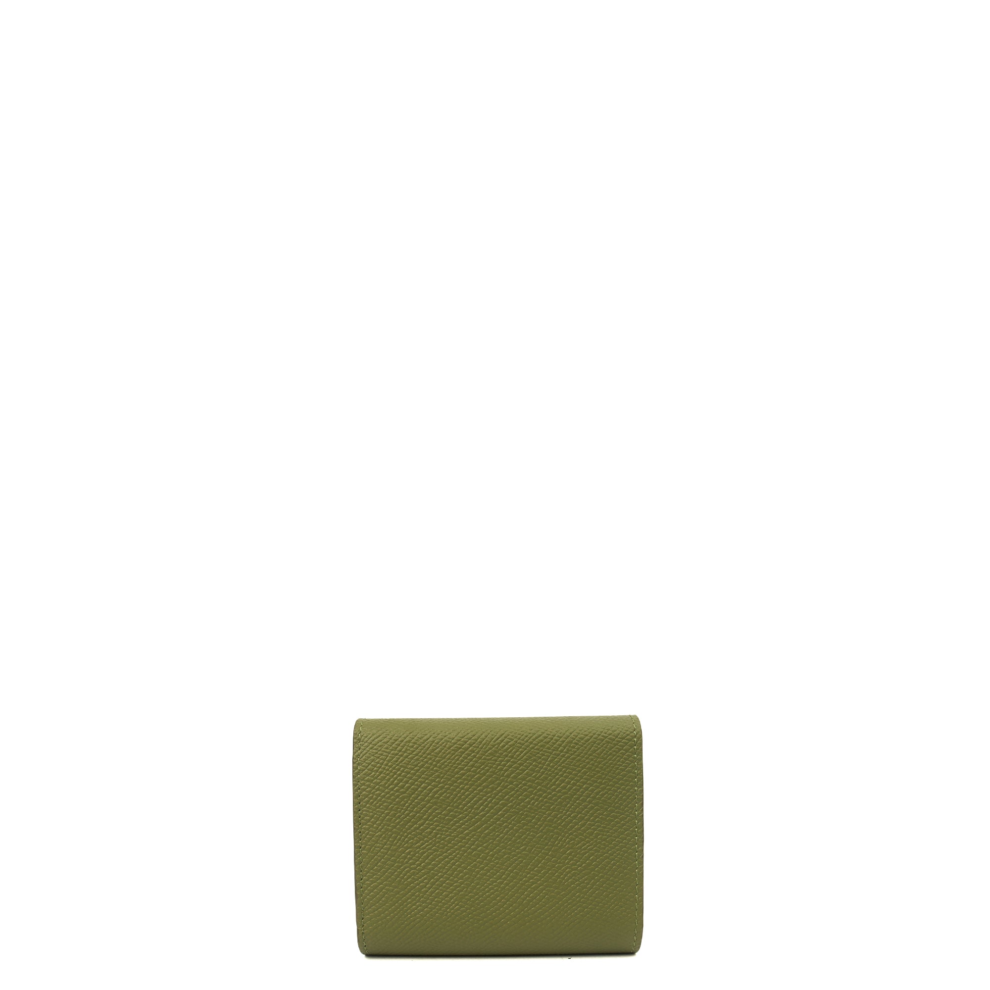 Celine Wallet Wallet in Khaki, Leather — Back View