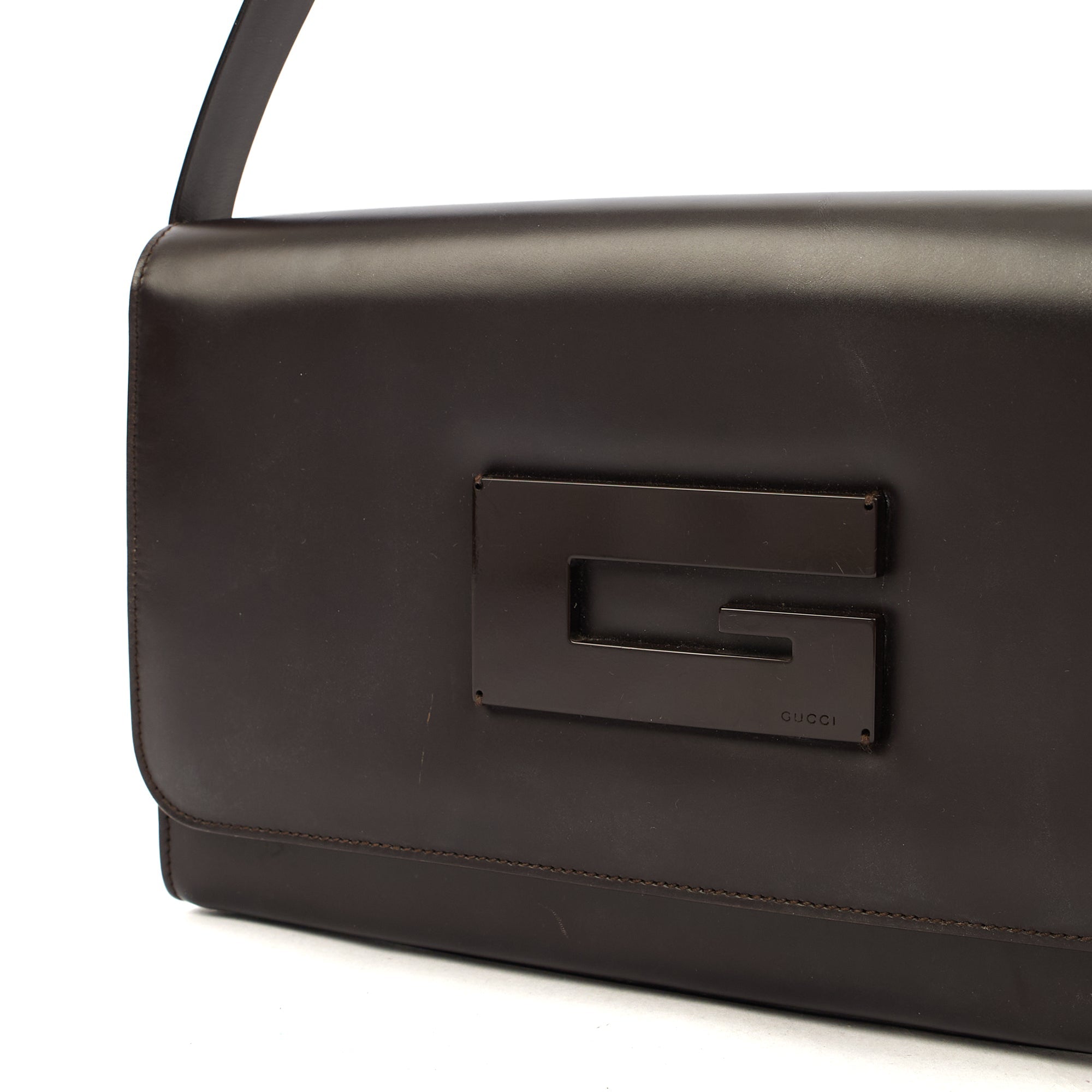 Gucci Shoulder Bag Vintage Shoulder Bag in Brown, Leather — Alternate View 12