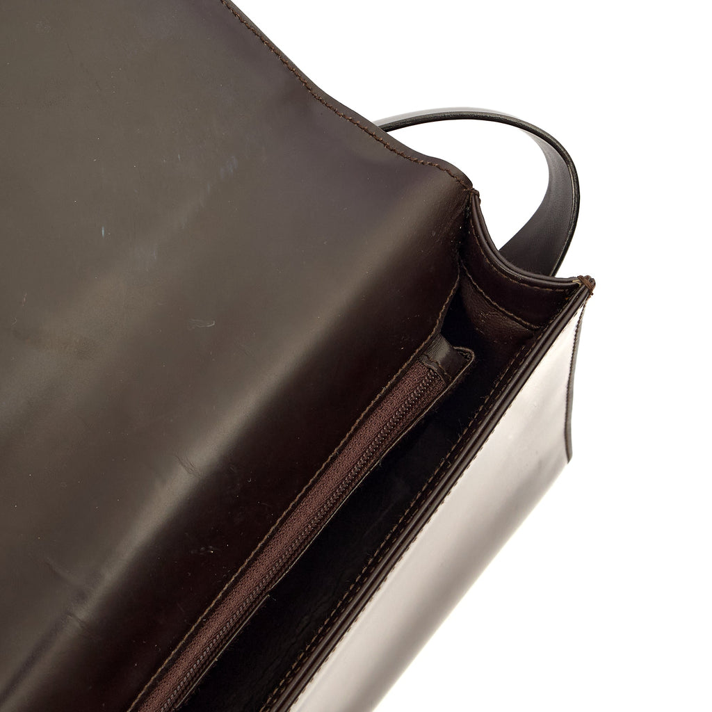 Gucci Shoulder Bag Vintage Shoulder Bag in Brown, Leather — Detail View