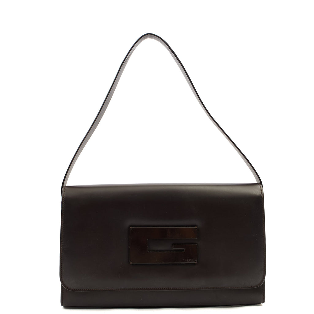 Gucci Shoulder Bag Vintage Shoulder Bag in Brown, Leather — Alternate View 13