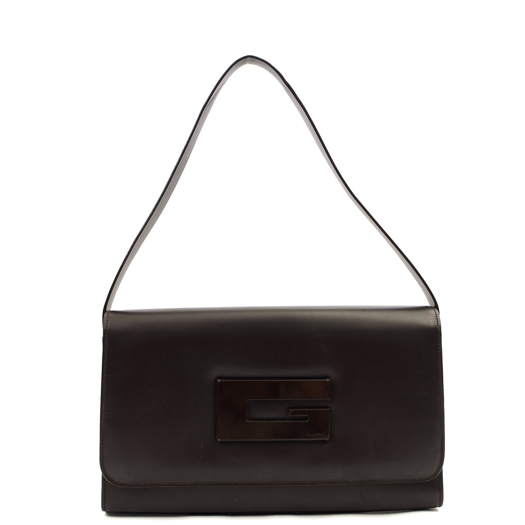 Gucci Shoulder Bag Vintage Shoulder Bag in Brown, Leather — Alternate View 7