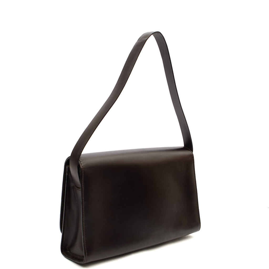 Gucci Shoulder Bag Vintage Shoulder Bag in Brown, Leather — Side View