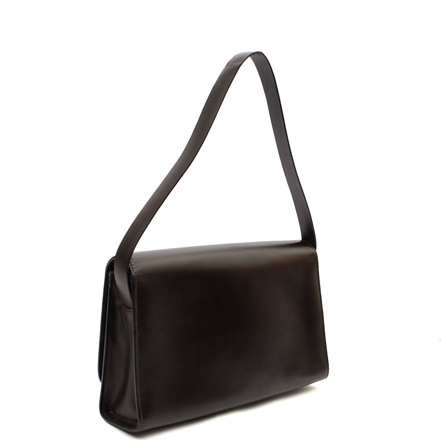 Gucci Shoulder Bag Vintage Shoulder Bag in Brown, Leather — Side View