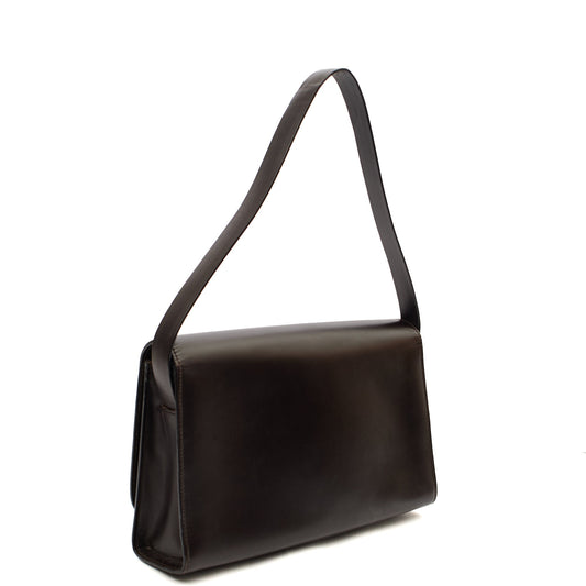 Gucci Shoulder Bag Vintage Shoulder Bag in Brown, Leather — Side View