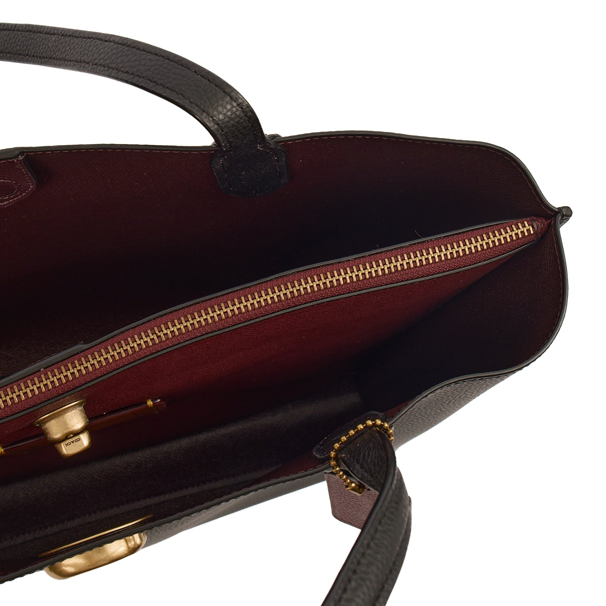 Coach Tote Willow Tote in Black, Leather — Lifestyle View