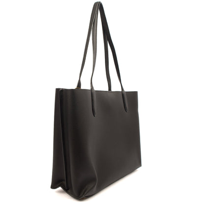 Coach Tote Willow Tote in Black, Leather — Back View