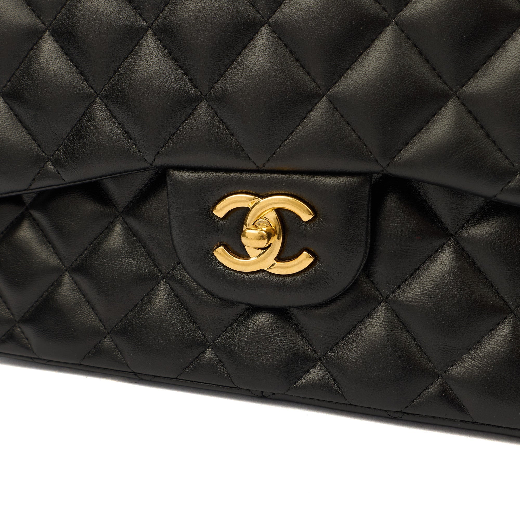 Chanel Shoulder Bag Classic Double Flap - Large in Black, Leather — Alternate View 7