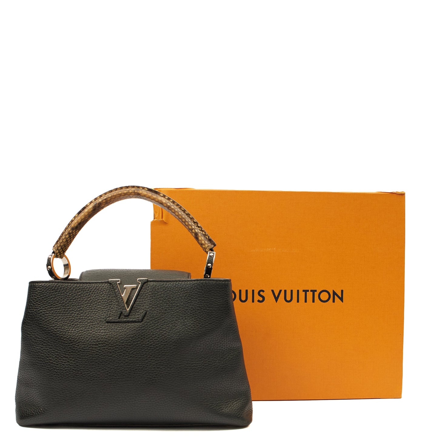 Louis Vuitton Tote Capucines MM in Black, Leather — Alternate View 15