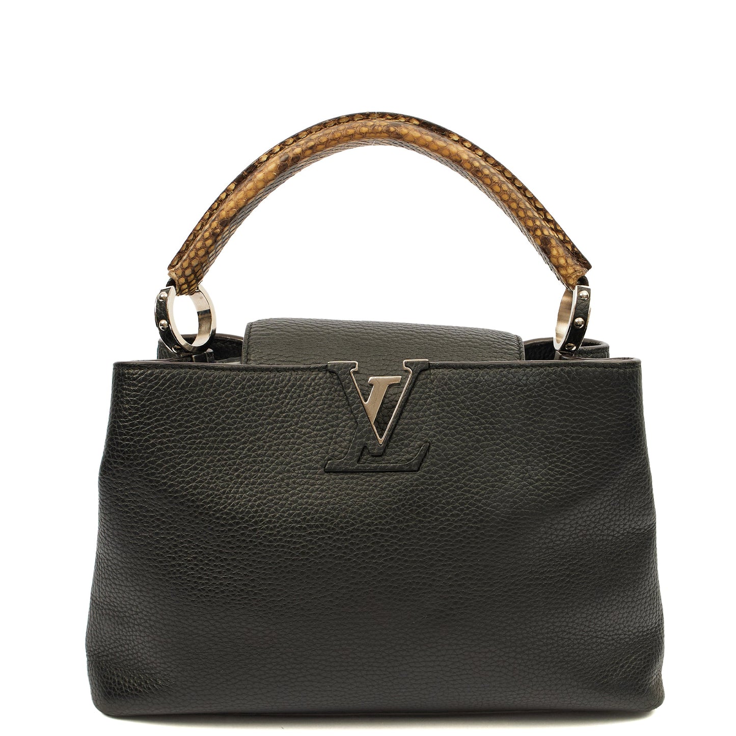 Louis Vuitton Tote Capucines MM in Black, Leather — Alternate View 9