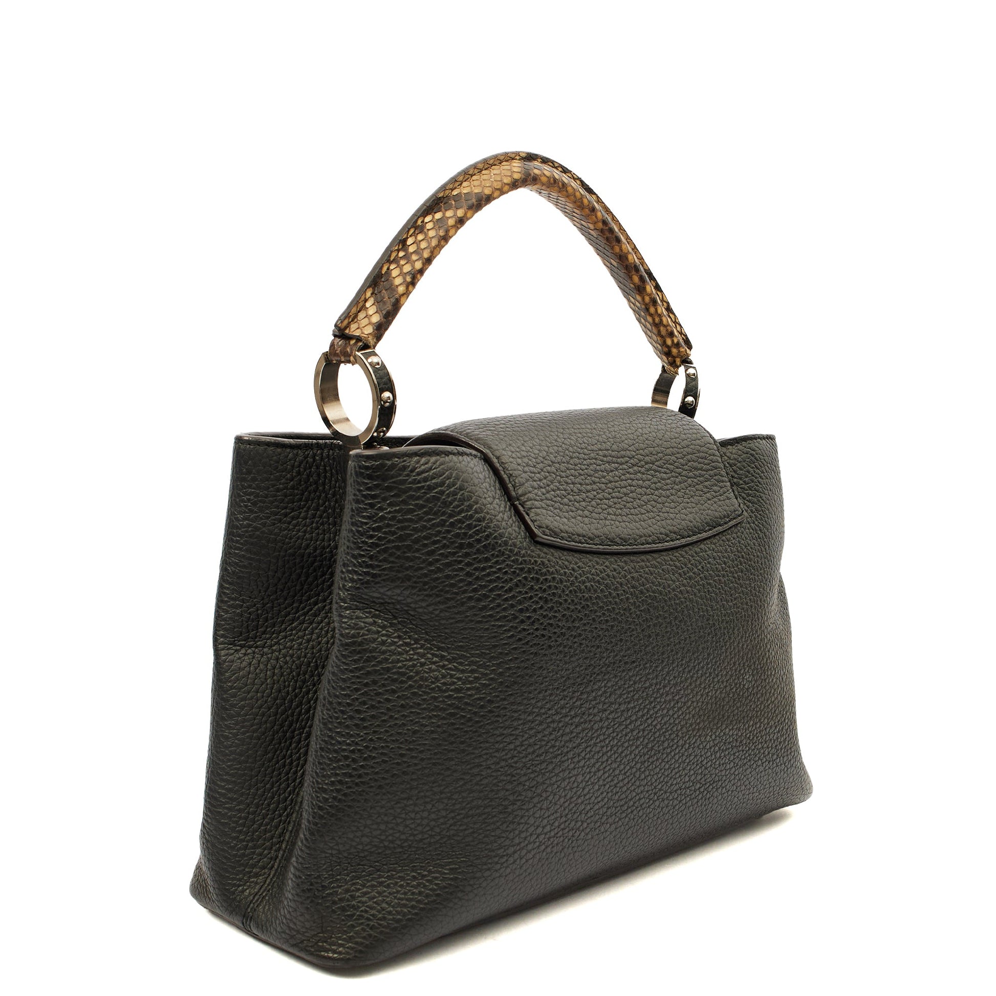 Louis Vuitton Tote Capucines MM in Black, Leather — Alternate View 10