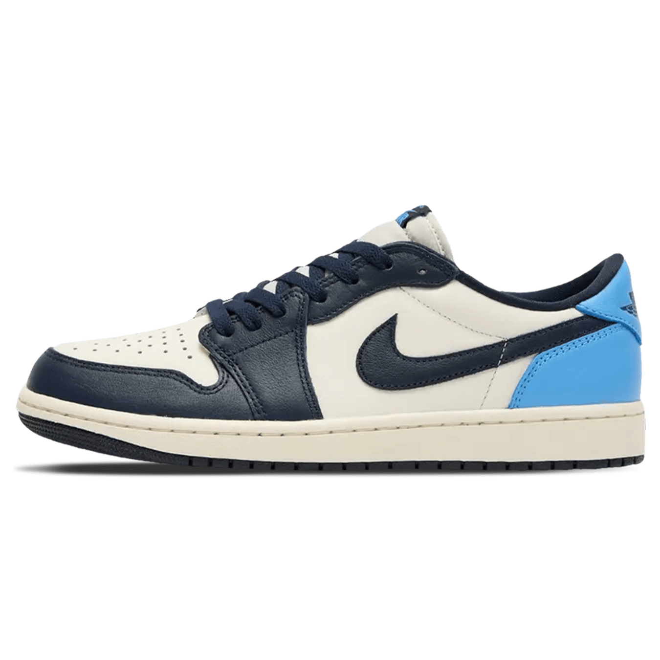 Air Jordan 1 Retro Low OG 'Obsidian UNC' — UK 3 | EU 35.5 | US 3.5 — Front View