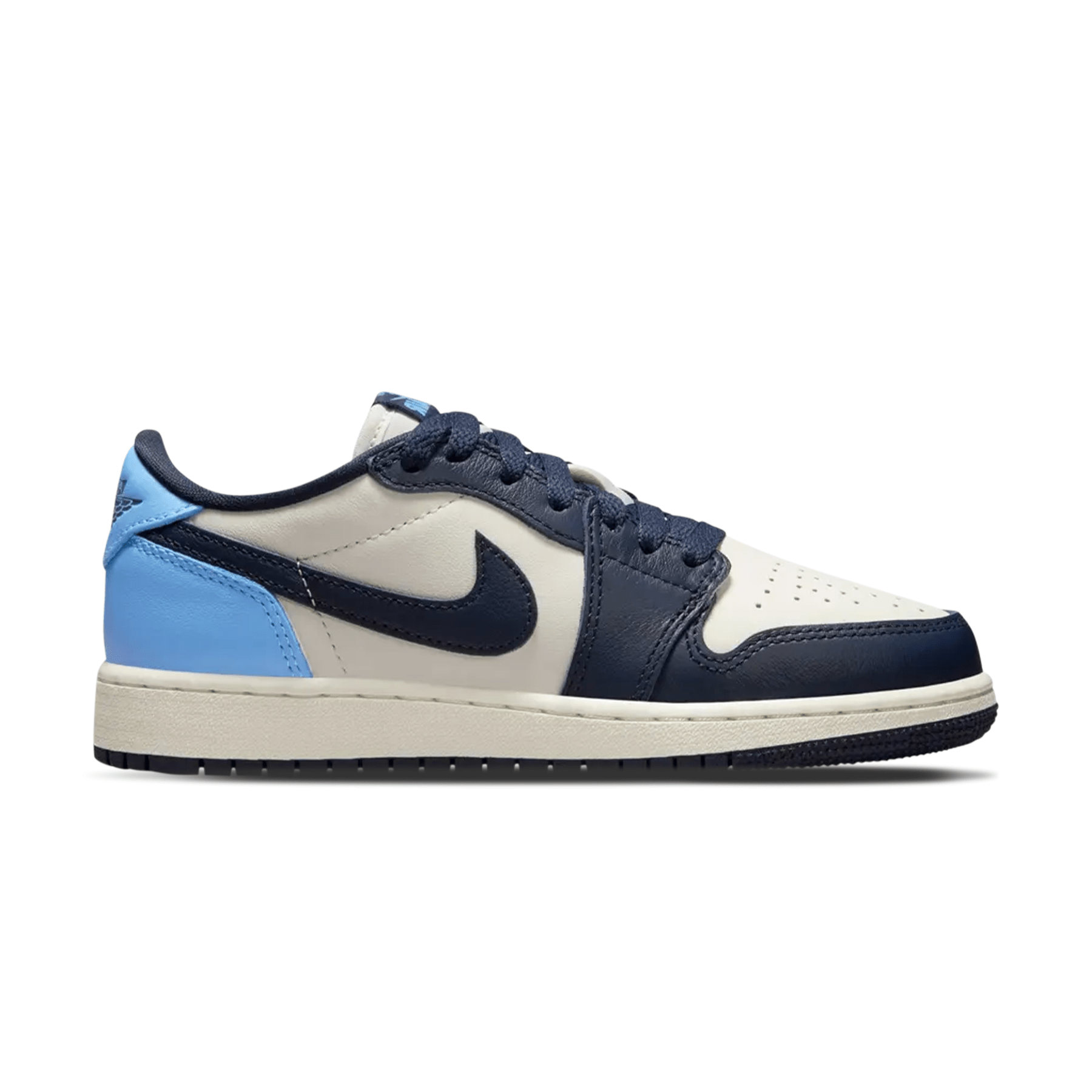 Air Jordan 1 Retro Low OG GS 'Obsidian UNC' — UK 13.5 | EU 32 | US 1Y — Side View
