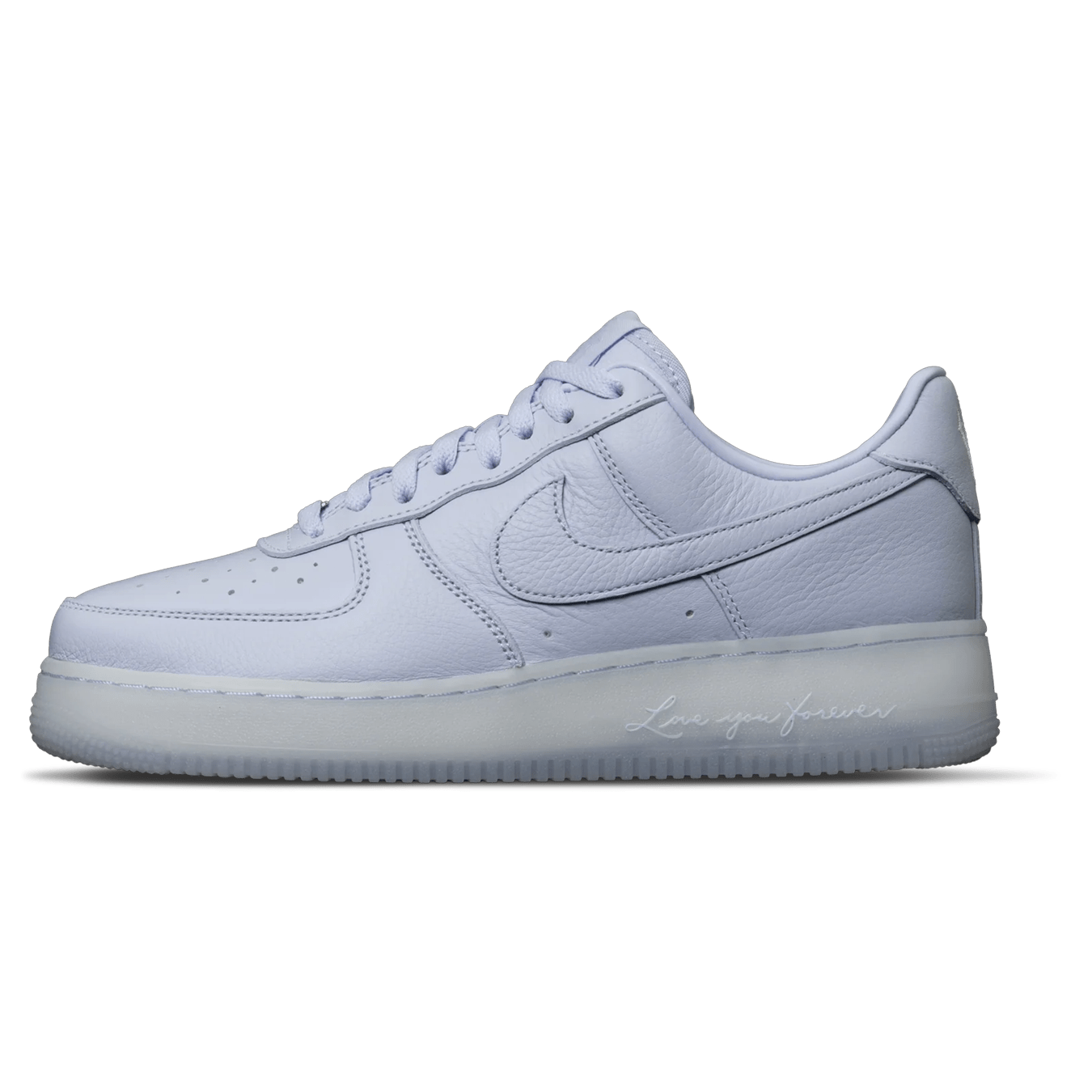 Nocta x Nike Air Force 1 Low 'Certified Lover Boy - Palest Purple' — UK 3 | EU 35.5 | US 3.5 — Front View