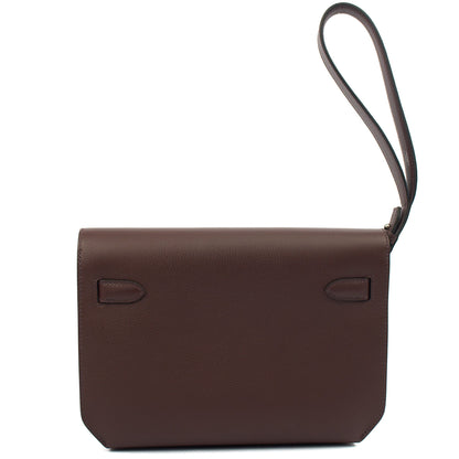 Hermes Kelly Depeches 25 in Rouge Sellier, Evercolour — Alternate View 18