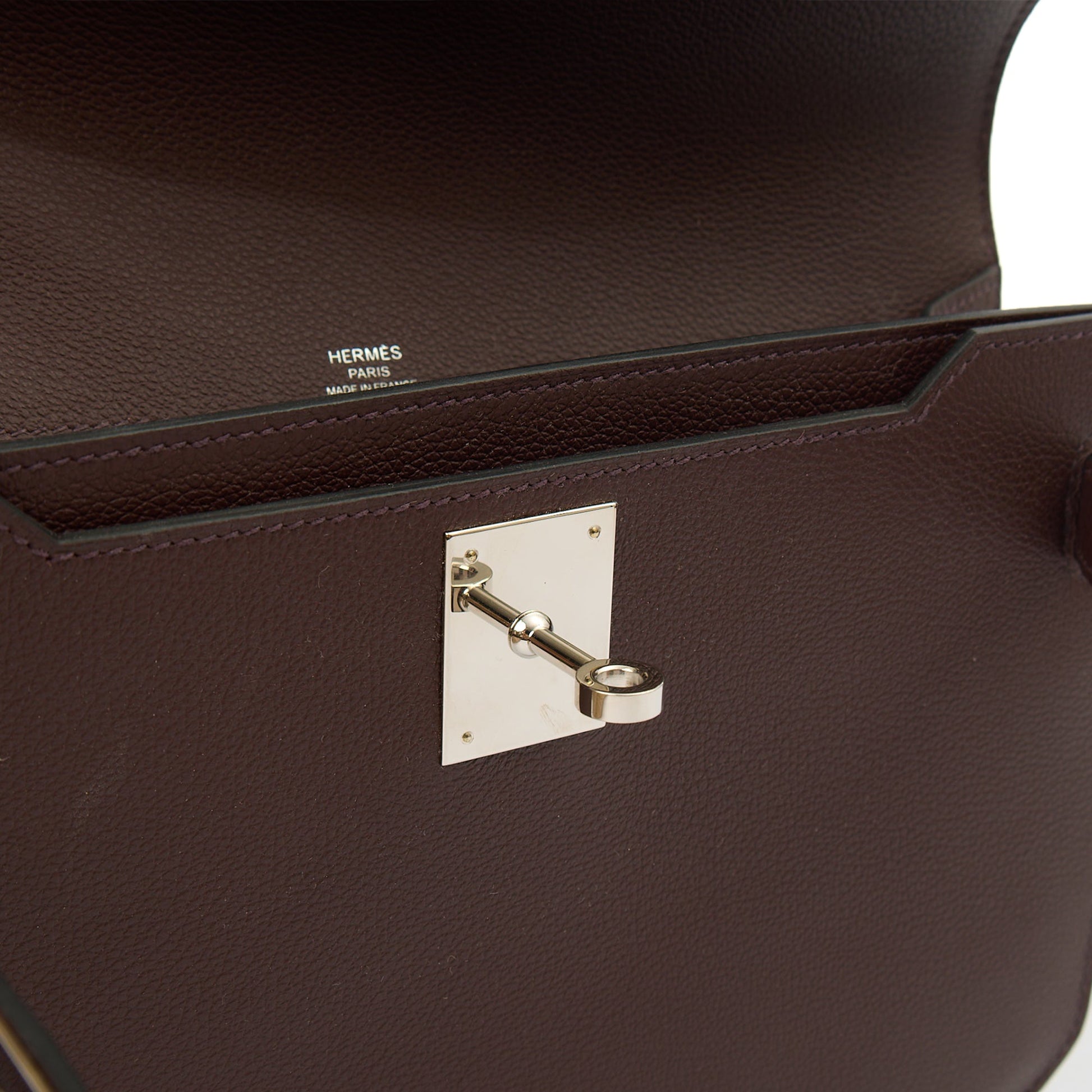 Hermes Kelly Depeches 25 in Rouge Sellier, Evercolour — Alternate View 13