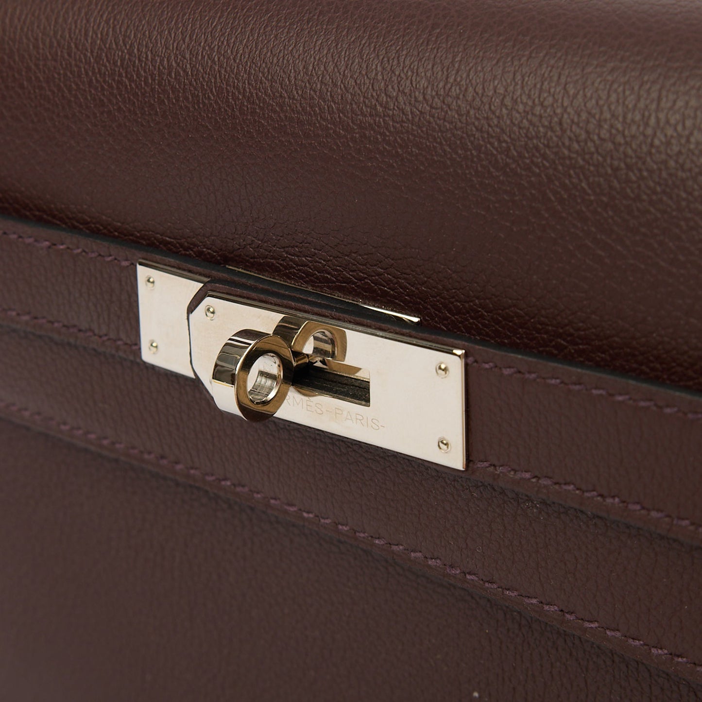 Hermes Kelly Depeches 25 in Rouge Sellier, Evercolour — Alternate View 11