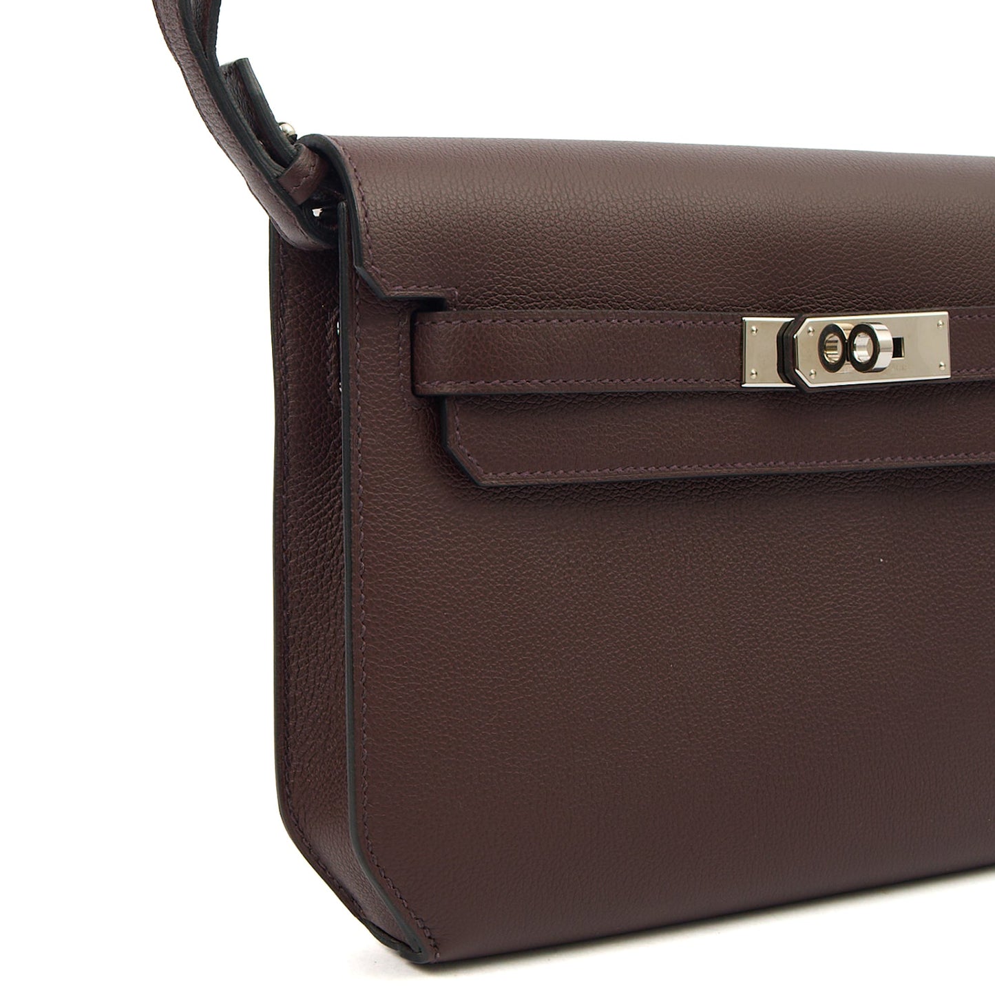 Hermes Kelly Depeches 25 in Rouge Sellier, Evercolour — Alternate View 7