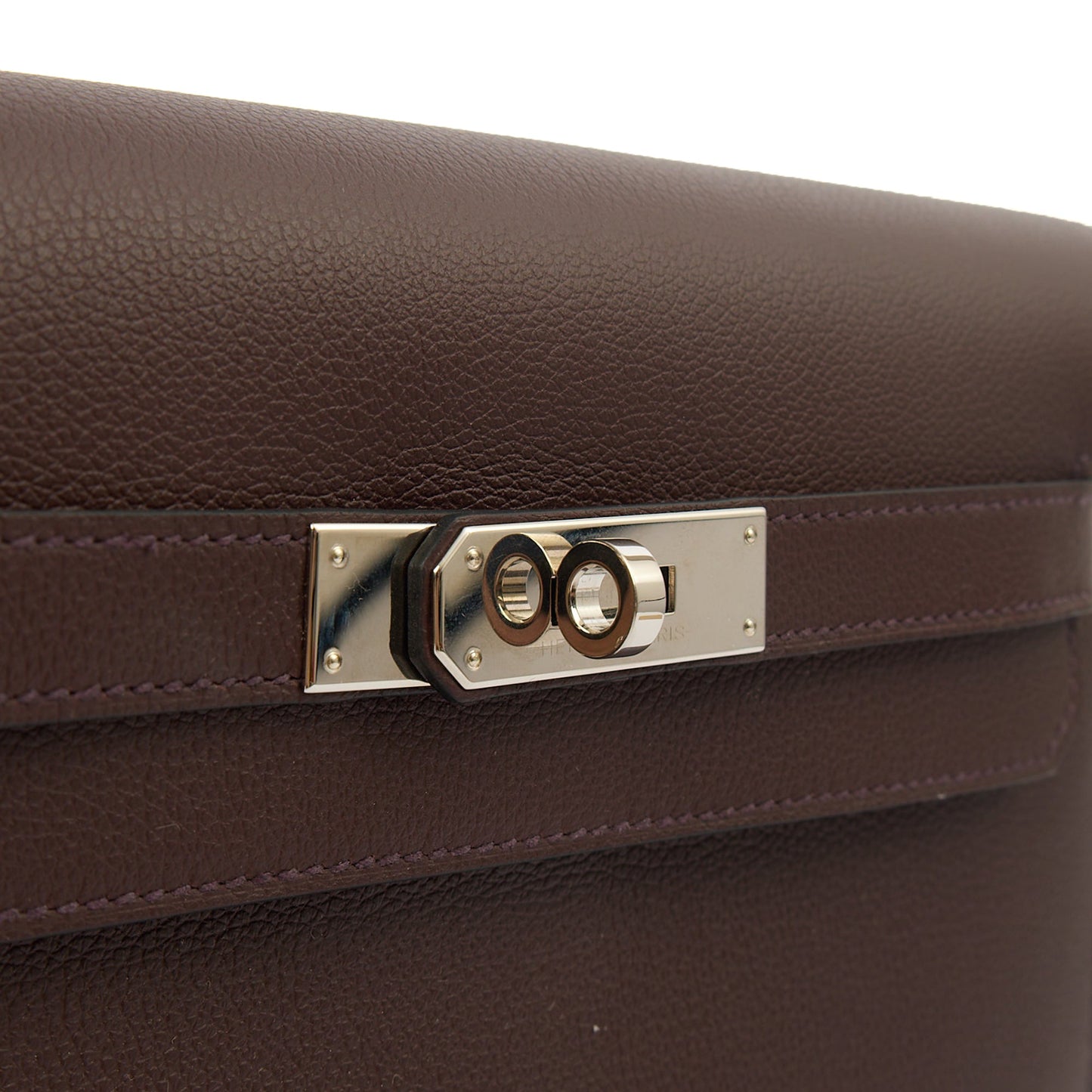 Hermes Kelly Depeches 25 in Rouge Sellier, Evercolour — Alternate View 9
