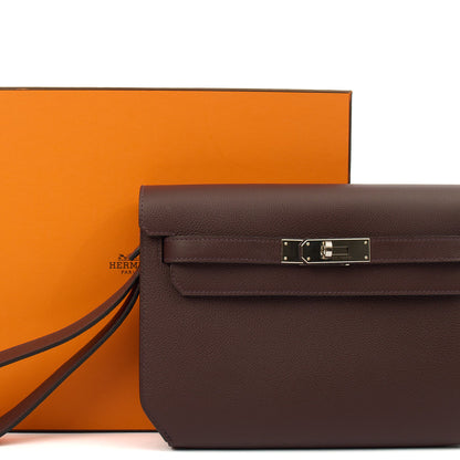 Hermes Kelly Depeches 25 in Rouge Sellier, Evercolour — Alternate View 16