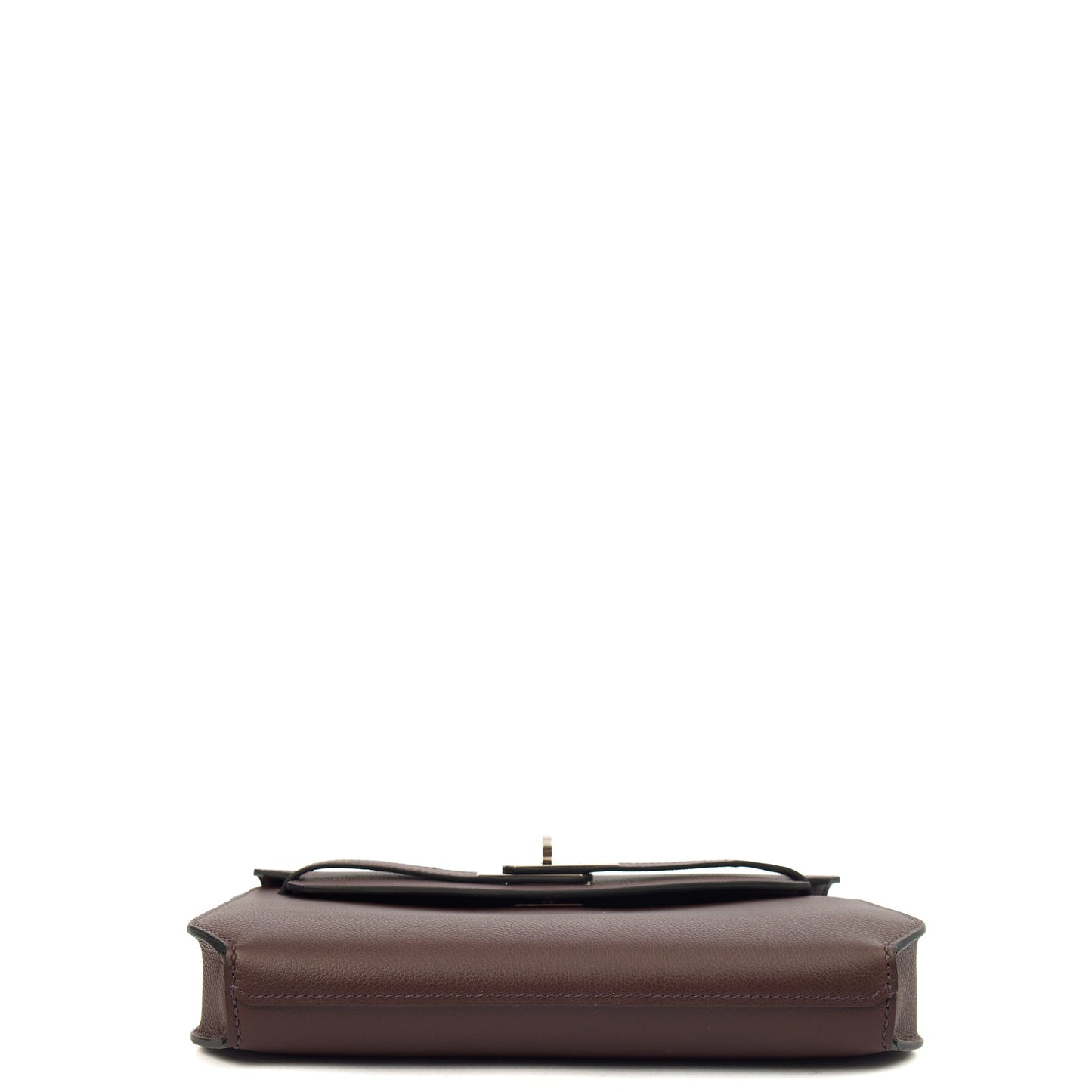 Hermes Kelly Depeches 25 in Rouge Sellier, Evercolour — Detail View
