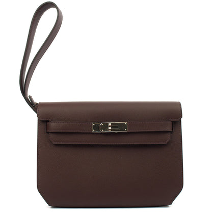 Hermes Kelly Depeches 25 in Rouge Sellier, Evercolour — Alternate View 15