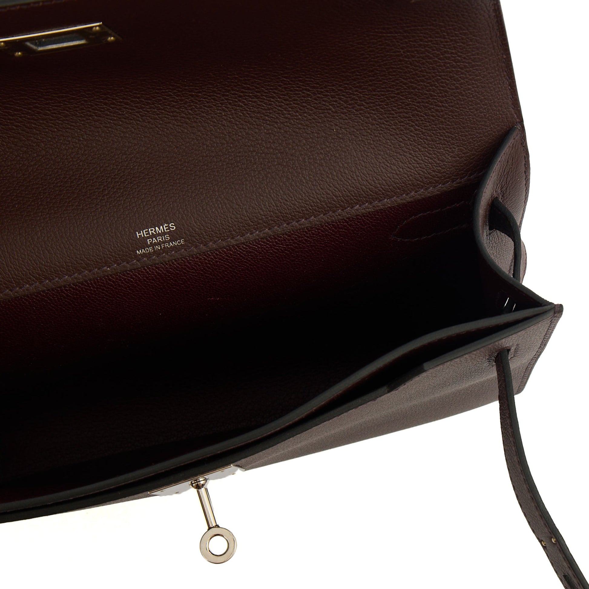Hermes Kelly Depeches 25 in Rouge Sellier, Evercolour — Alternate View 14