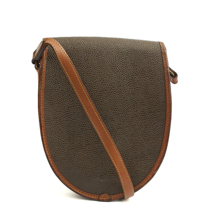 Mulberry Cross Body Vintage Messenger in Green, Scotchgrain — Back View