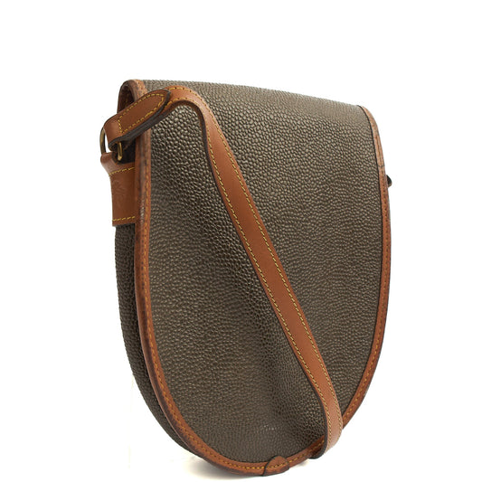 Mulberry Cross Body Vintage Messenger in Green, Scotchgrain — Side View
