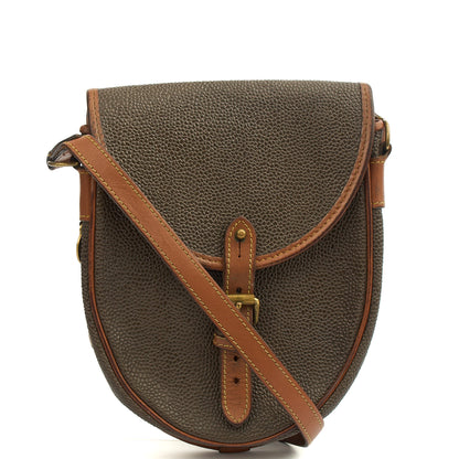 Mulberry Cross Body Vintage Messenger in Green, Scotchgrain — Front View
