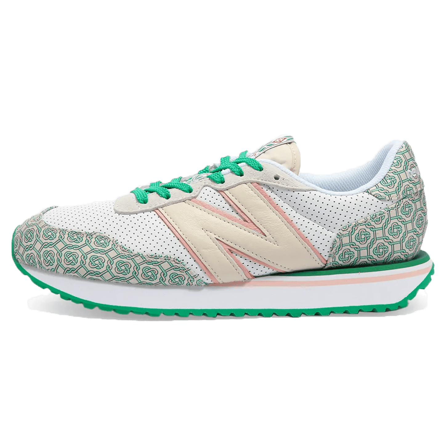 Casablanca x New Balance 237 'Munsell White Green' — UK 3.5 | EU 36 | US 4 — Front View