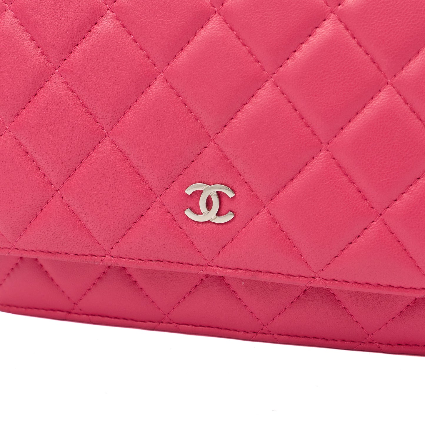Chanel Cross Body Wallet on Chain in Pink, Lambskin Leather — Alternate View 8