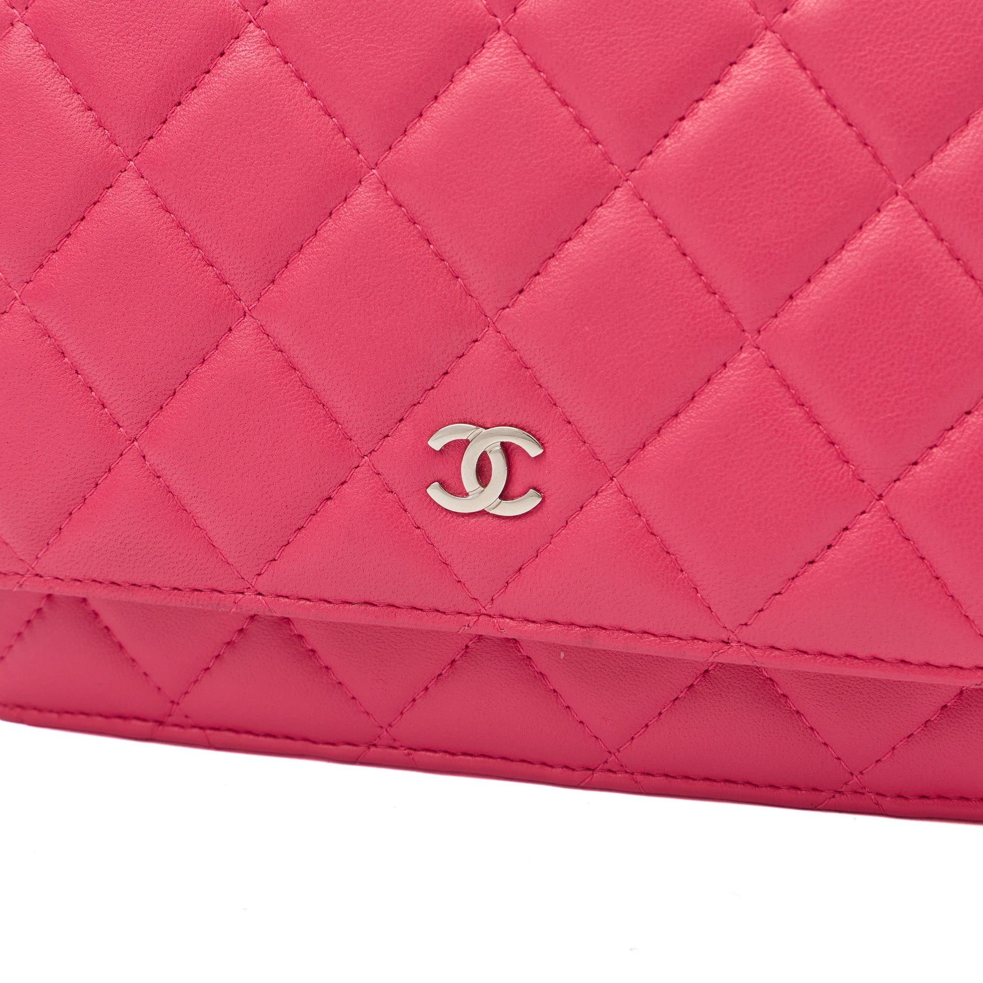 Chanel Cross Body Wallet on Chain in Pink, Lambskin Leather — Alternate View 8