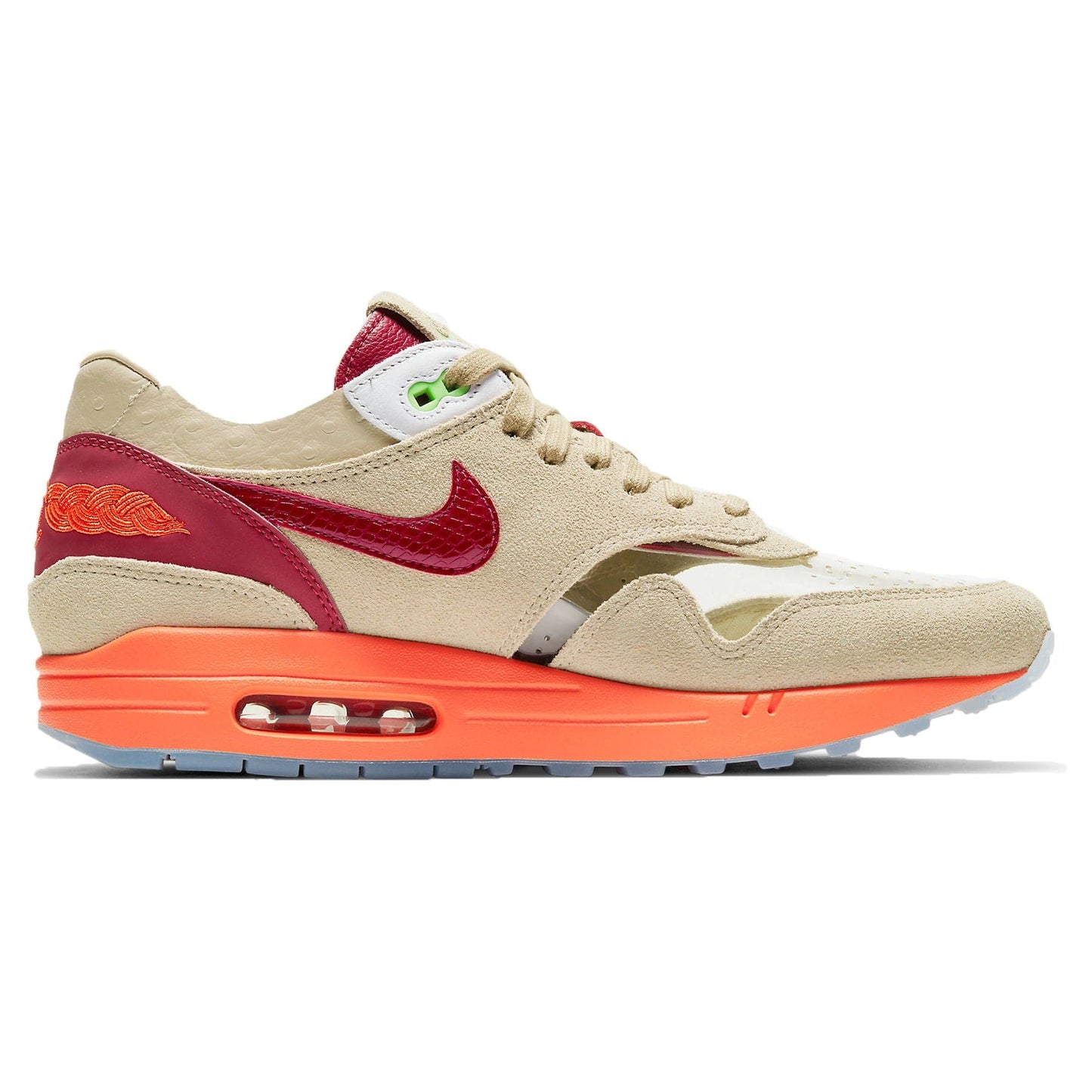 Clot x Nike Air Max 1 Kiss Of Death — UK 3 | EU 35.5 | US 3.5 — Top View