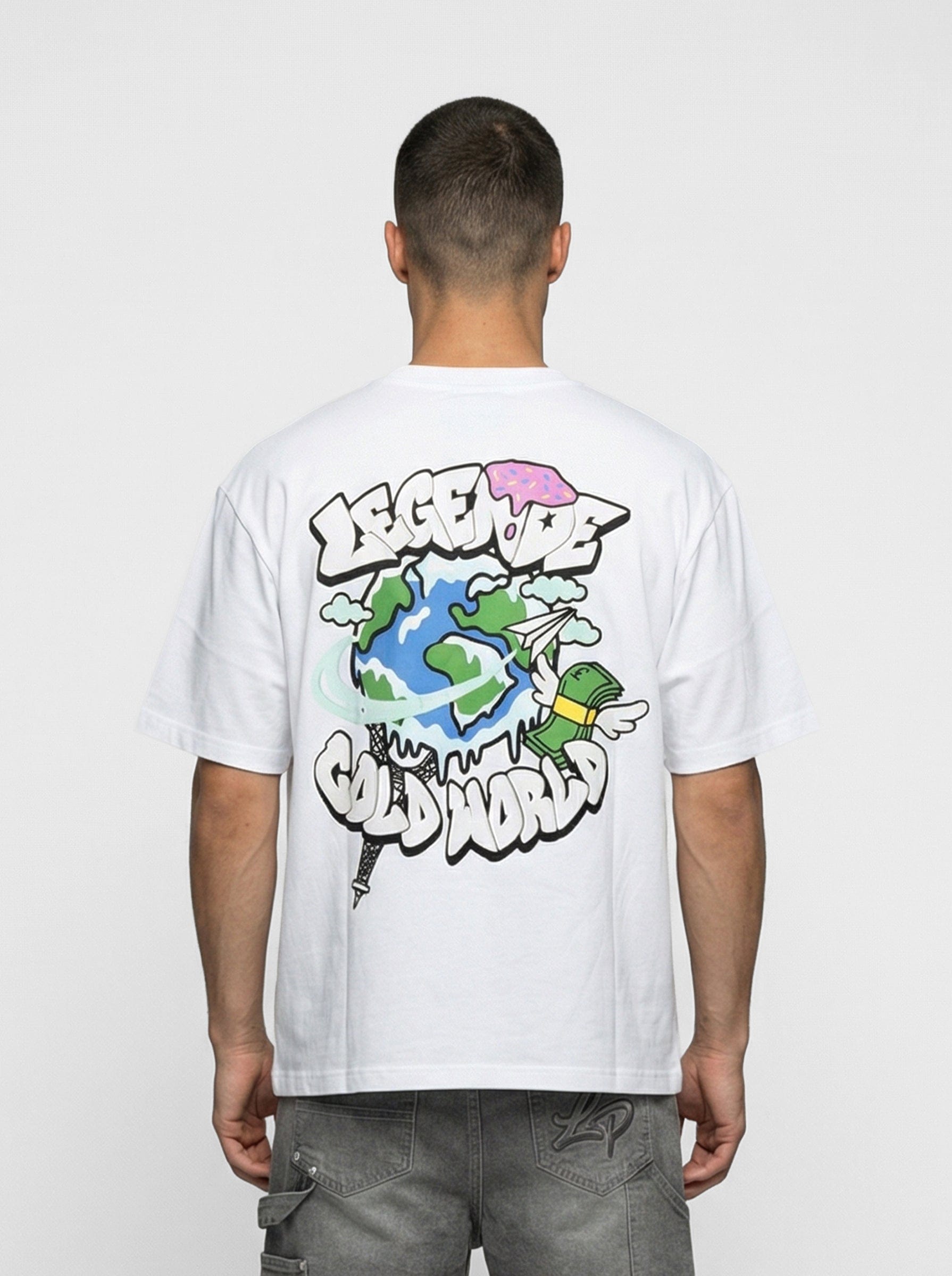 Legende Paris COLD WORLD T-SHIRT - WHITE — XS — Side View