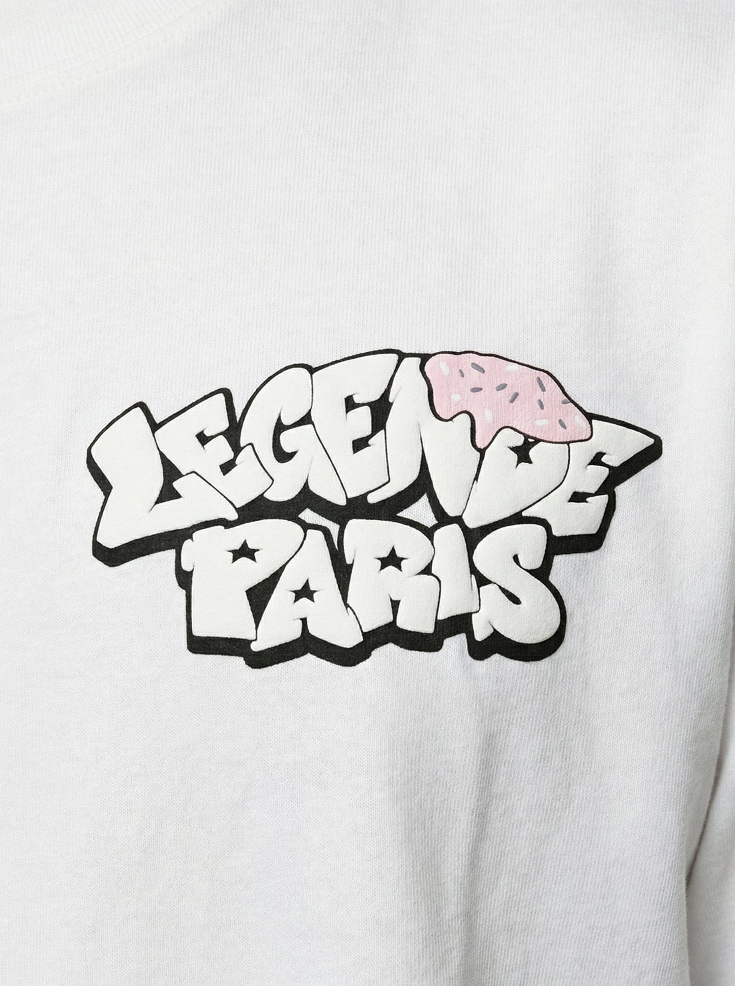 Legende Paris COLD WORLD T-SHIRT - WHITE — XS — Back View