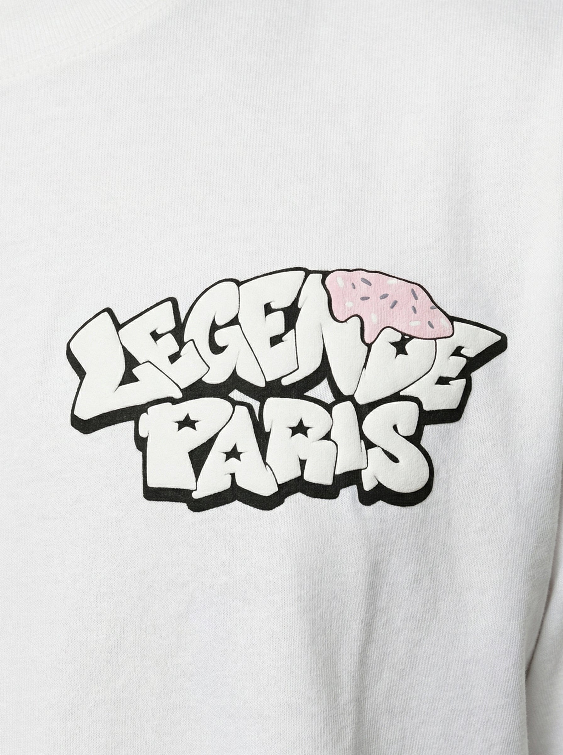 Legende Paris COLD WORLD T-SHIRT - WHITE — XS — Back View