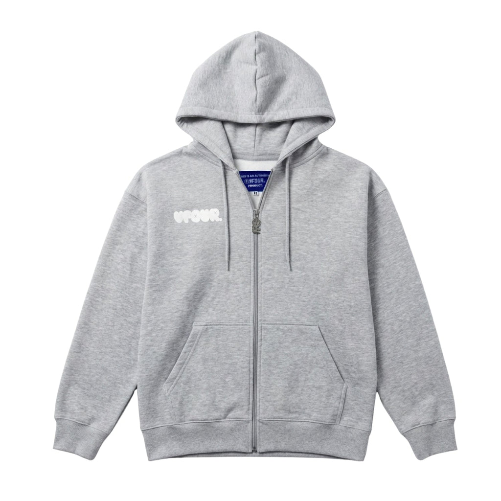 Vfour Ldn College Full Zip Hoodie — S — Front View