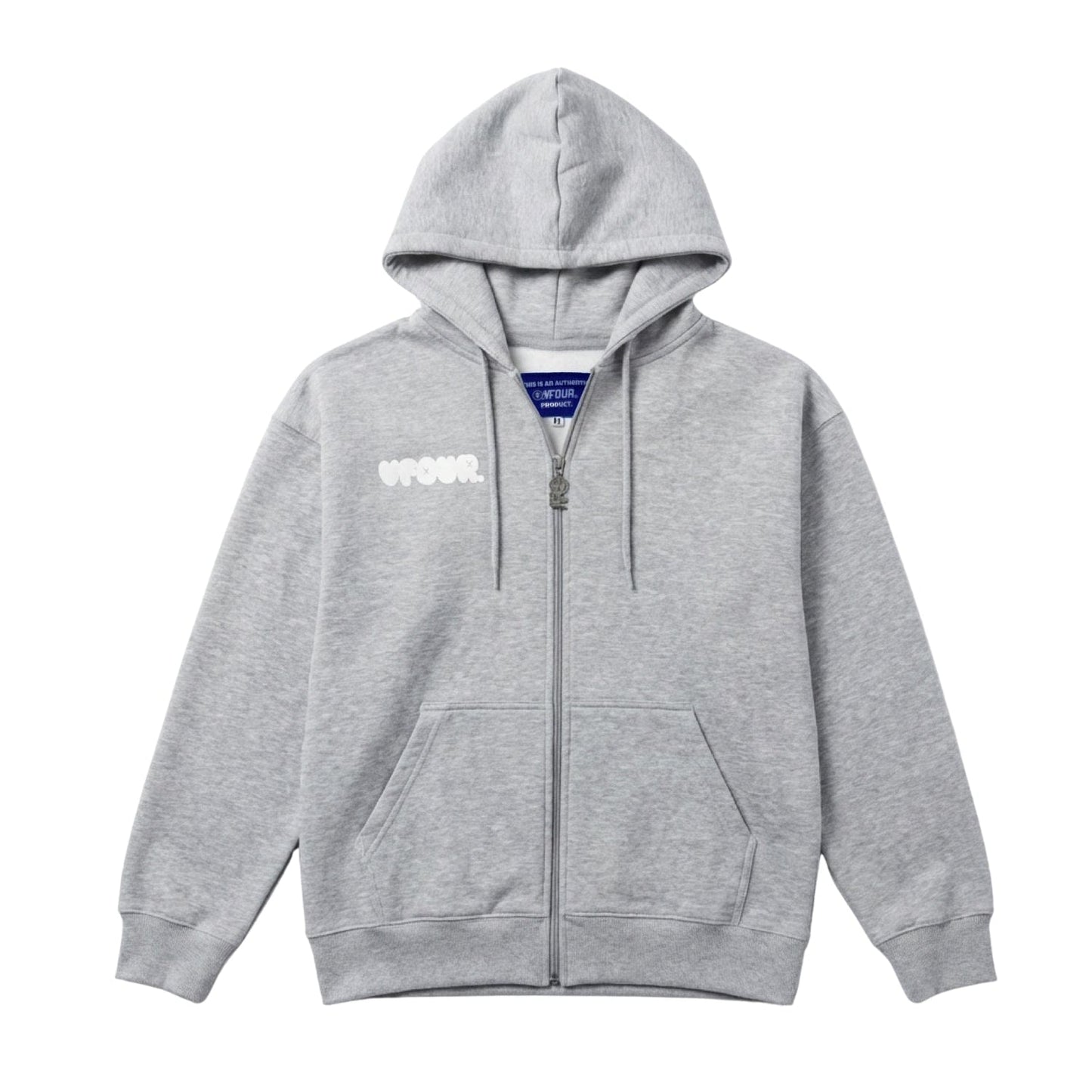 Vfour Ldn College Full Zip Hoodie — S — Front View