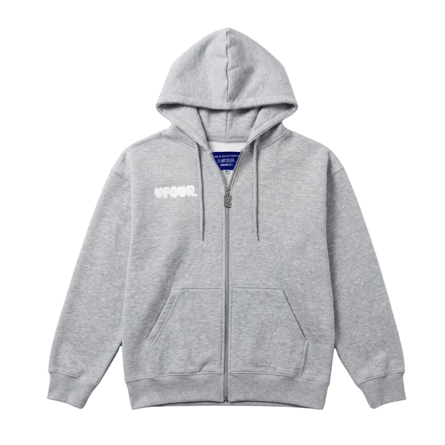 Vfour Ldn College Full Zip Hoodie — S — Front View