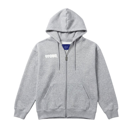 Vfour Ldn College Full Zip Hoodie — S — Front View