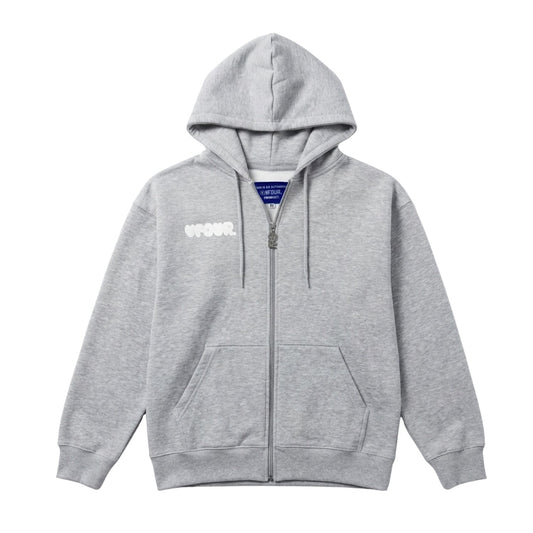 Vfour Ldn College Full Zip Hoodie — S — Front View