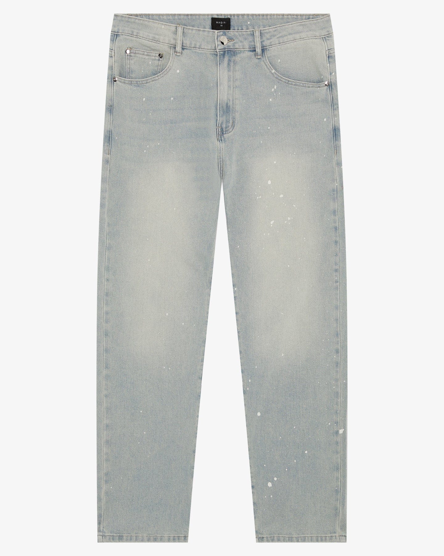 Magiri Core Painted Straight Jeans 'Blue' — Light Blue — Size 28 — Front View