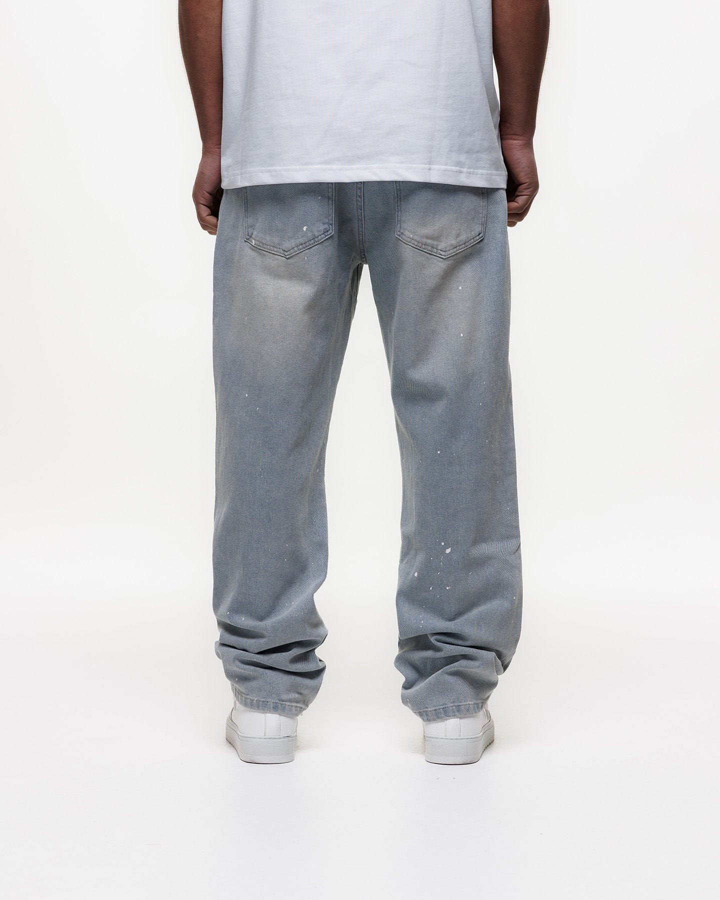 Magiri Core Painted Straight Jeans 'Blue' — Light Blue — Size 28 — Lifestyle View