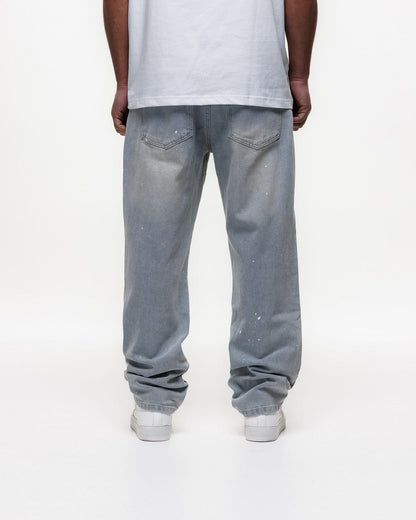 Magiri Core Painted Straight Jeans 'Blue' — Light Blue — Size 28 — Lifestyle View