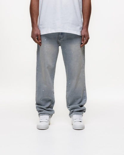 Magiri Core Painted Straight Jeans 'Blue' — Light Blue — Size 28 — Top View