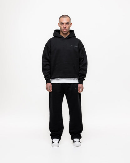 Magiri Core Puff Printed Hoodie 'Black' — Black — Size S — Back View