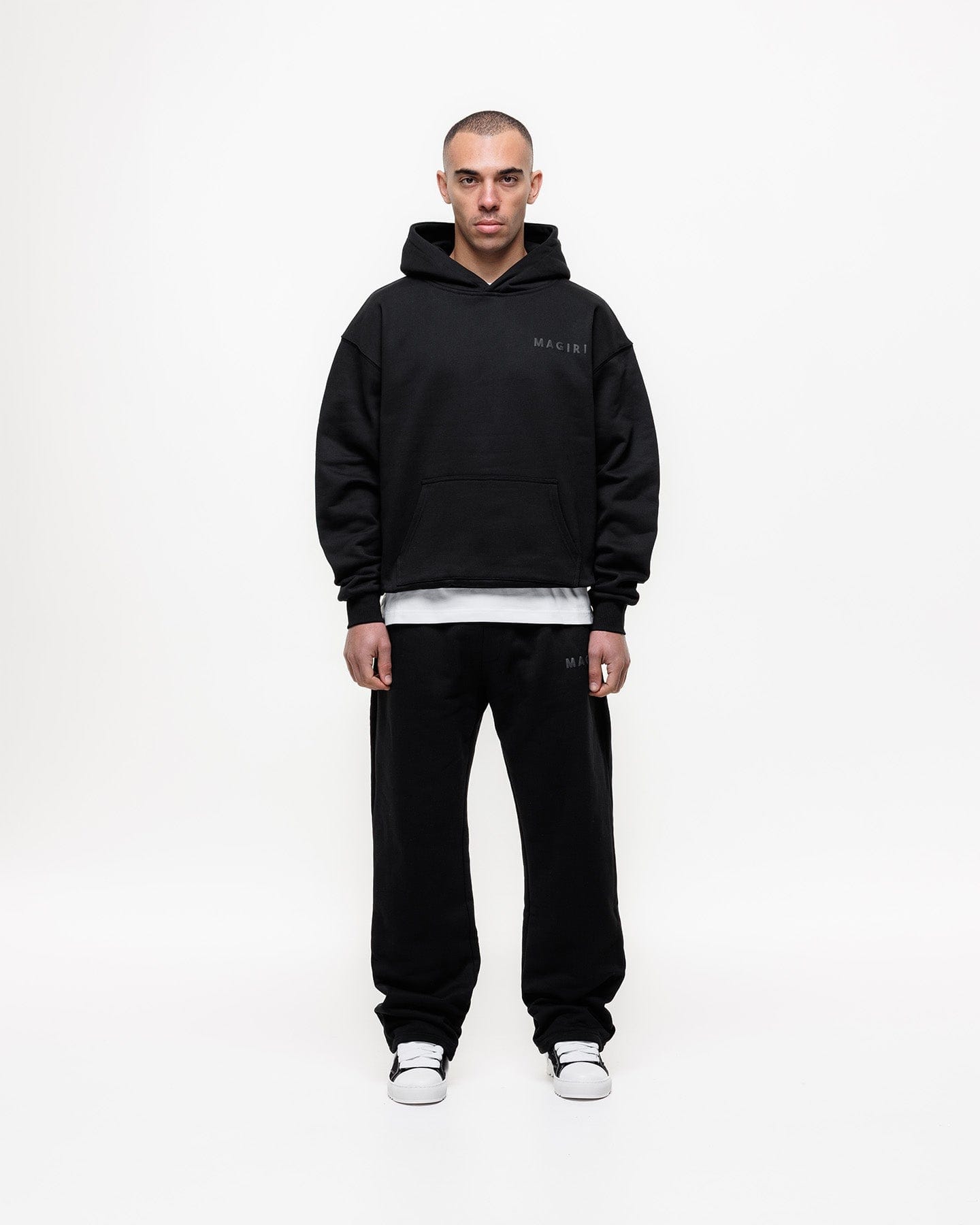 Magiri Core Puff Printed Joggers 'Black' — Black — Size S — Back View