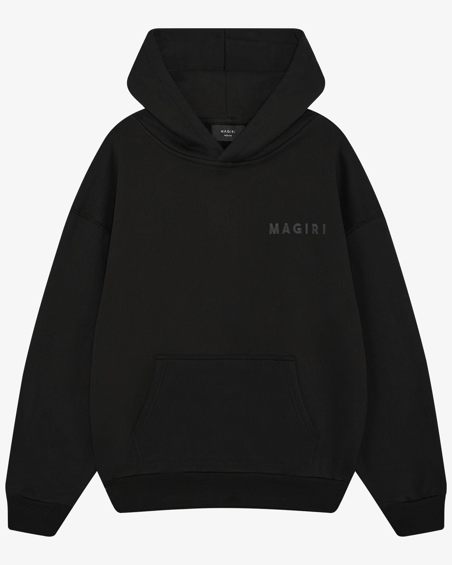 Magiri Core Puff Printed Hoodie 'Black' — Black — Size S — Front View