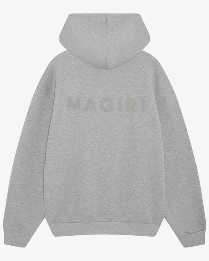 Magiri Core Puff Printed Hoodie 'Grey' — Grey — Size S — Side View